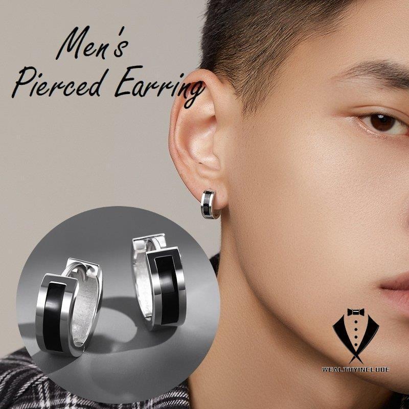 フープピアス メンズ 両耳用 アクセサリー 男性用 耳飾り 円形 リング