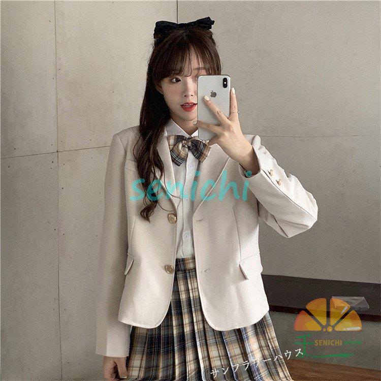 卒業式 入学式 女の子 チェック柄スカート ベージュジャケットセット150cm 卒業式 入学式 女の子 チェック柄スカート ベージュジャケット