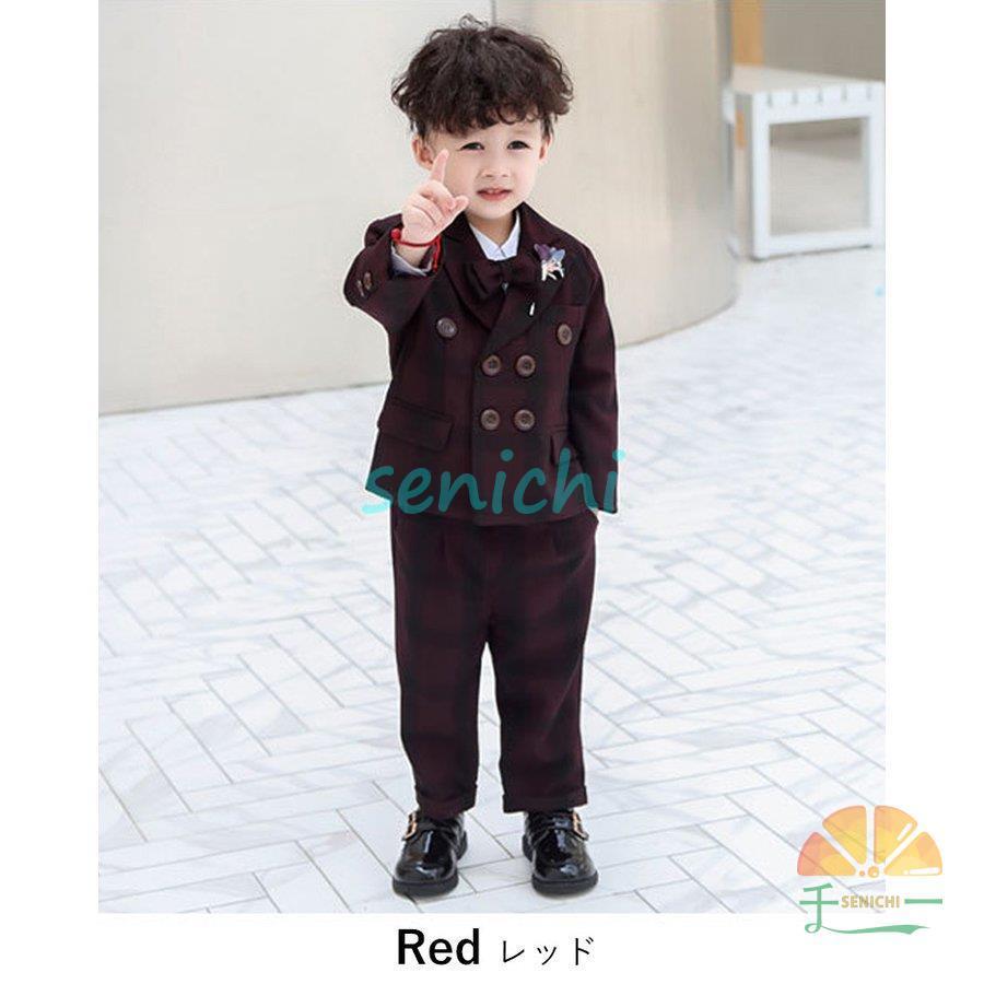 スーツ キッズ 男の子 入学式 子供 フォーマル スーツ パンツスーツ ジュニア セットアップ 小学生 卒業式 七五三 結婚式 発表会 正装 上下セット 子供服 韓国風 | ブランド登録なし | 04