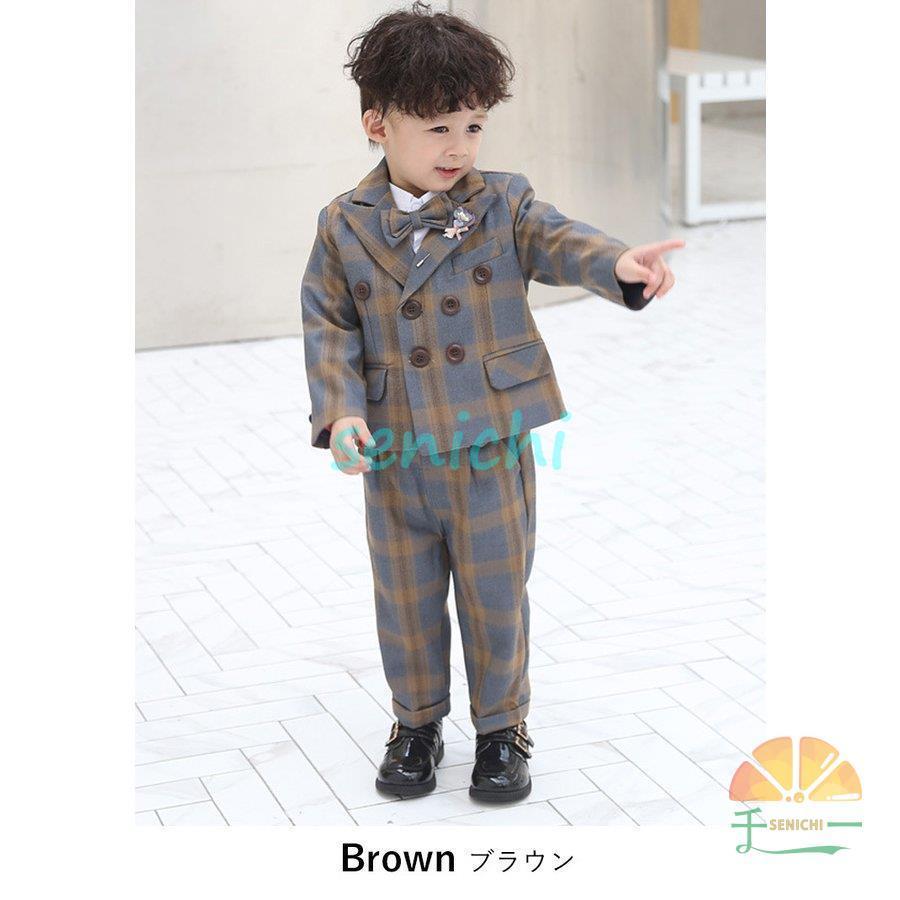 スーツ キッズ 男の子 入学式 子供 フォーマル スーツ パンツスーツ ジュニア セットアップ 小学生 卒業式 七五三 結婚式 発表会 正装 上下セット 子供服 韓国風 | ブランド登録なし | 07