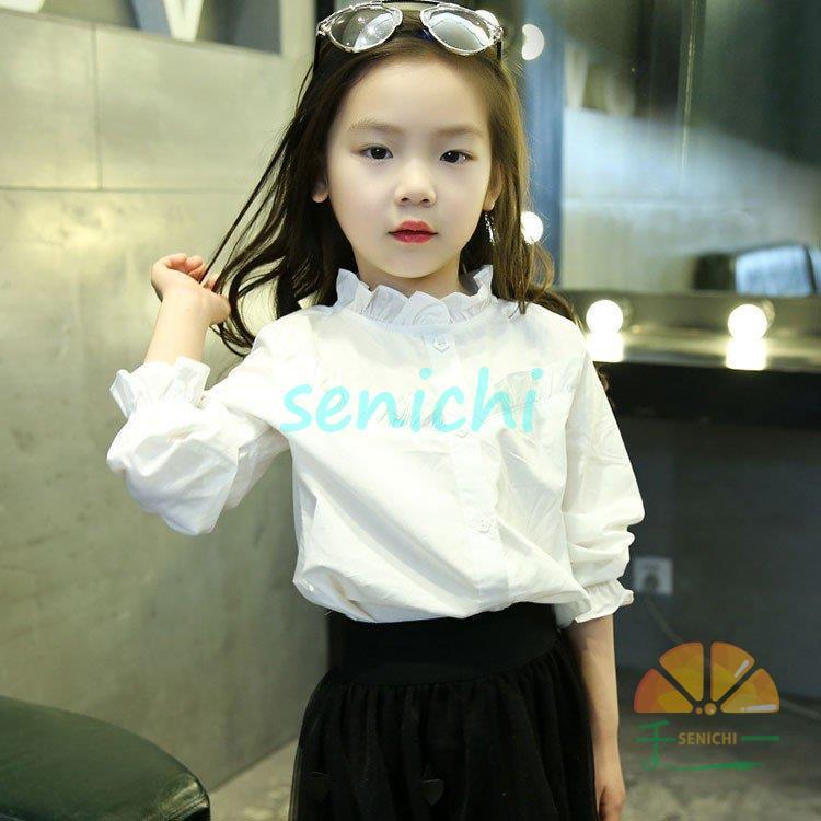 長袖ブラウス 女の子 シャツ 入学式 子供服 キッズ フォーマル 女の子  