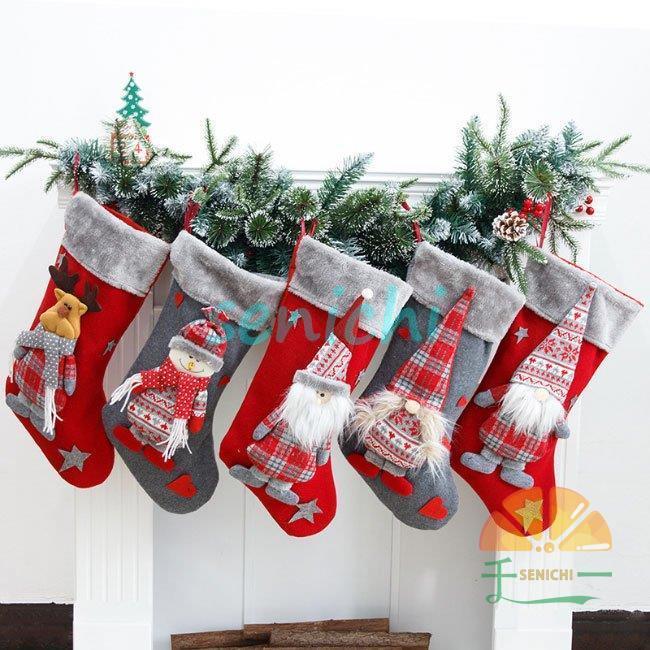 クリスマス 靴下 グッズ ソックス サンタ クリスマスストッキング プレゼント袋 掛け物 パーティーグッズ デコレーション イベントグッズ Dora0222 Snan115 千一 通販 Yahoo ショッピング