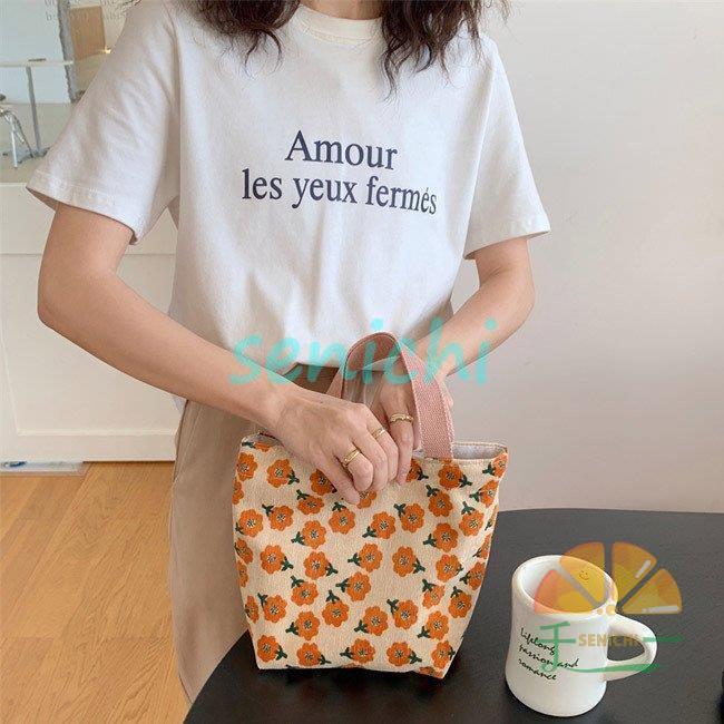 ミニバッグ 布製 ミニトート レディース ランチバッグ コーデュロイ