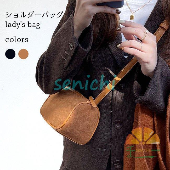 ショルダーバッグ レディース ポシェット スウェード バッグ 小さめ