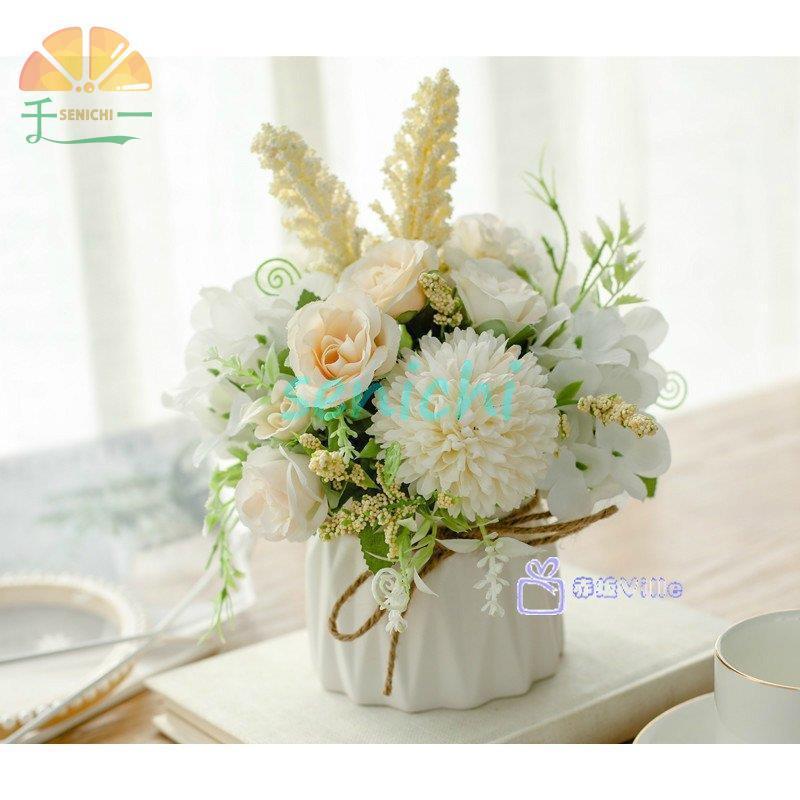 造花 インテリア 花瓶付き フラワーアレンジメント ブーケ パーツ 大きい 仏花 プレゼント ギフト 引越し祝い 結婚祝い 退職祝い アートフラワー Dora0224 Hana14 千一 通販 Yahoo ショッピング