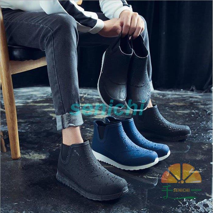 レインブーツ メンズ レインシューズ ビジネスシューズ ロング丈 無地 晴雨兼用 大きいサイズ 雨靴 防水 履きやすい 22新作登場 Dora0226 Yuxe59 千一 通販 Yahoo ショッピング