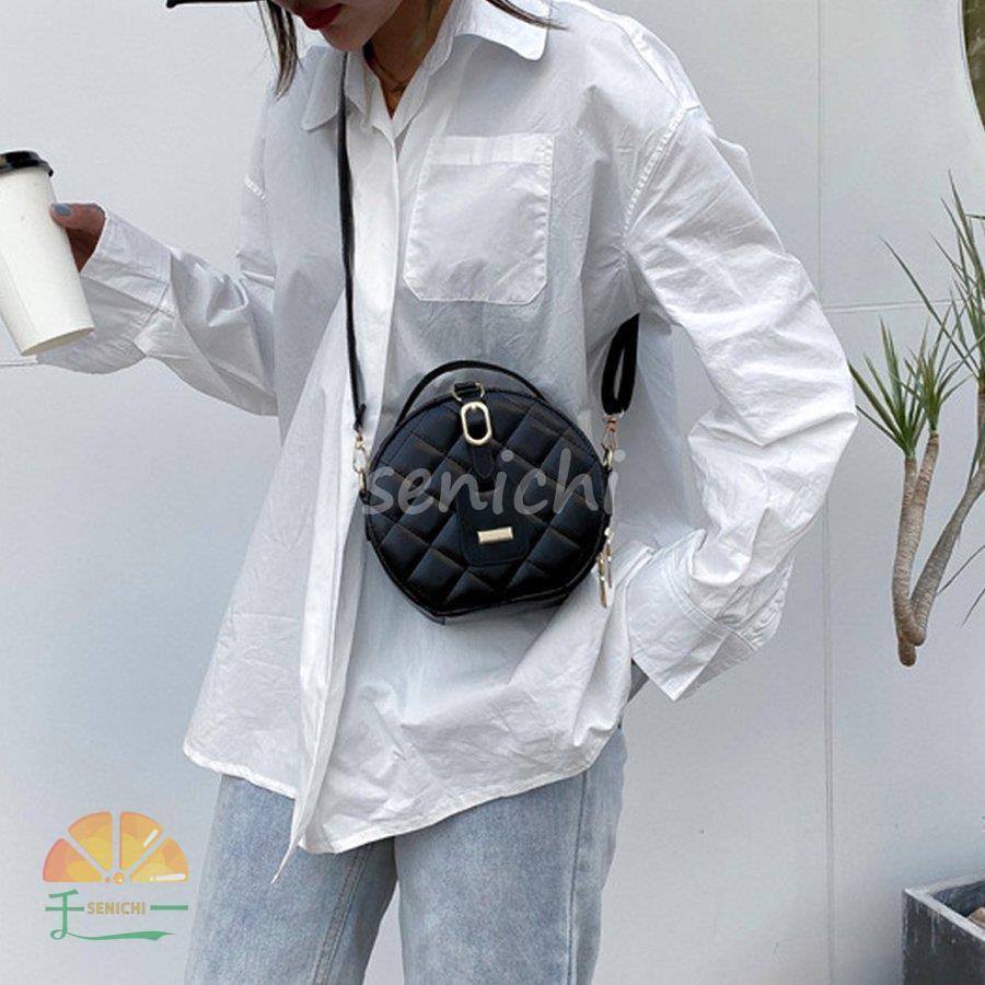 ショルダーバッグ レディース ミニ キルティングバッグ ブラック