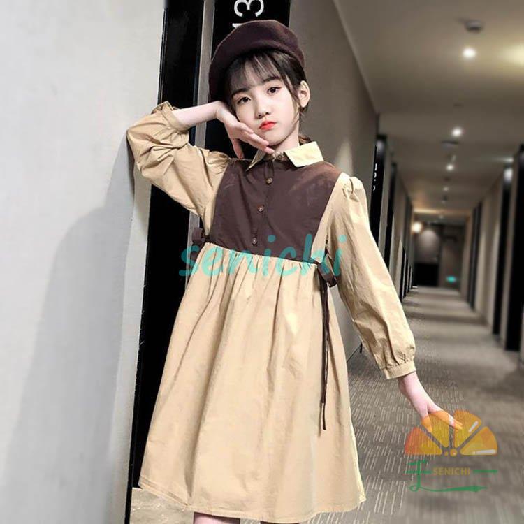 子供服 キッズ ワンピース 女の子 長袖ワンピース 春秋 Aライン 森ガール ワンピース 可愛い 韓国風 襟付き 韓国子ども服 ワンピース カジュアル おしゃれ Dora0918 Koto270 千一 通販 Yahoo ショッピング
