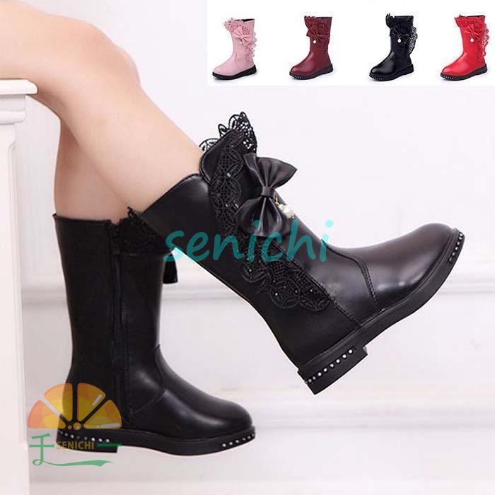 ブーツ キッズ 女の子 ジュニア ロングブーツ ガールズシューズ 可愛い 子供靴 防水 保温 通気 滑り止め 通学 カジュアル 秋冬 Dora0922 Shoe908 千一 通販 Yahoo ショッピング