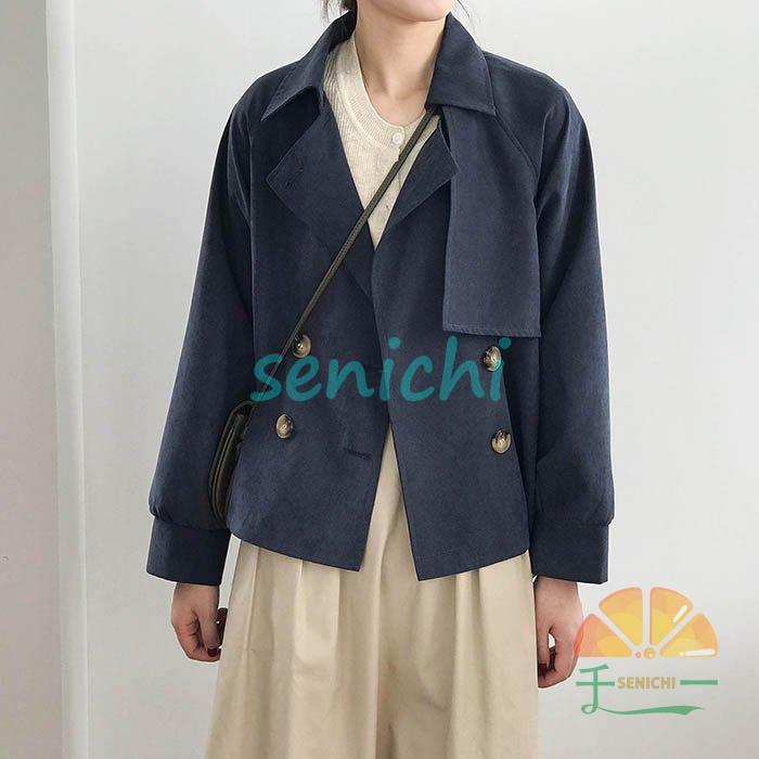 かわいい ショート丈トレンチコート トレンチコート レディース ショート丈 アウター ショートコート ショート スプリングコート コート Simbcity Net