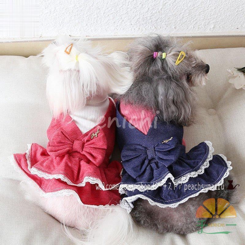 犬ワンピ 猫ワンピース ペットウエア 犬ドレス 小型犬用 ドレス スカート ドレスコード フリフリスカート Dora0924 Pet1538 千一 通販 Yahoo ショッピング