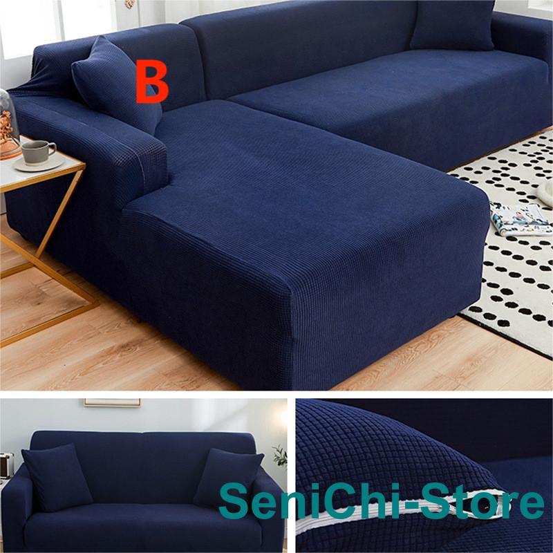 ソファーカバー 1 2 3 4人掛け用 コーナーソファカバー 肘付き ストレッチ マルチカバー カウチカバー 滑り止め 無地 四季兼用 伸縮 洗濯可能 L字カウチ対応 | ブランド登録なし | 03