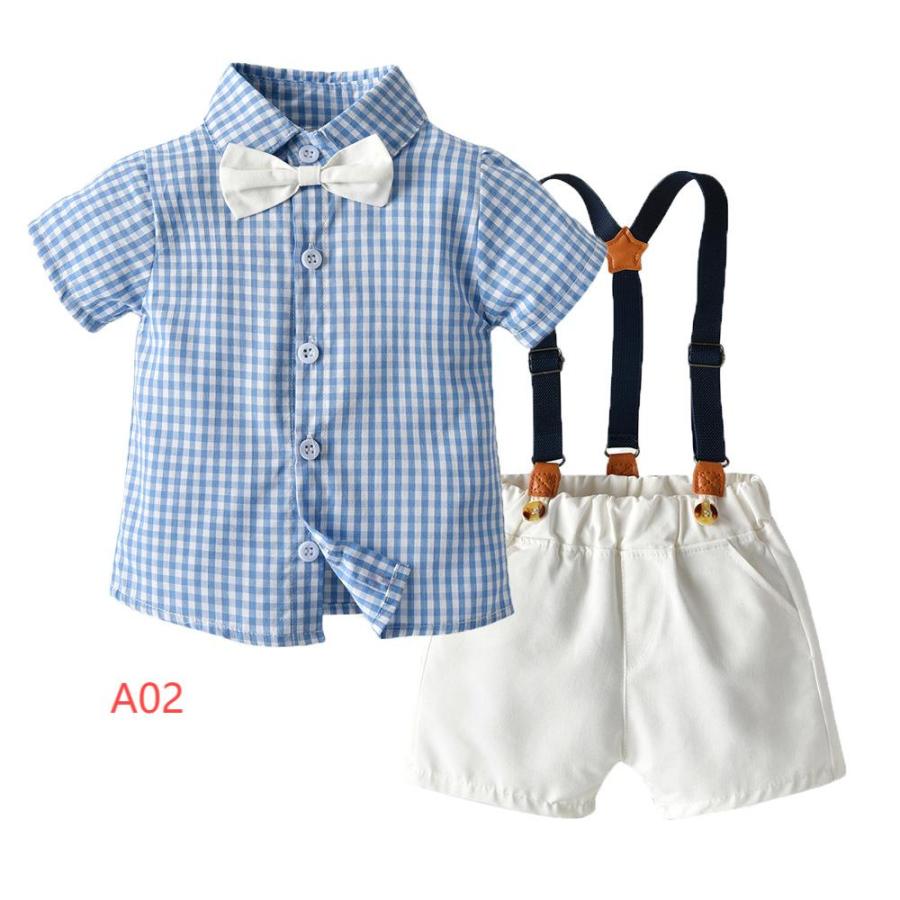 子供服 セットアップ キッズ 女の子 おしゃれ 半袖 夏 上下セット 2点セット シャツ ブラウス ジュニア カジュアル 可愛い 新品 | ブランド登録なし | 03