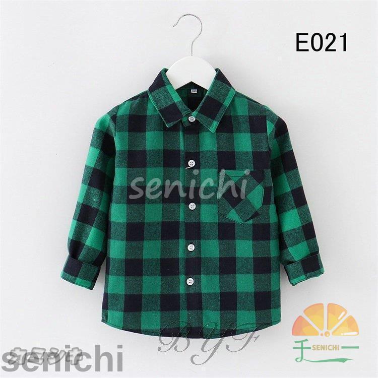 チェック シャツ キッズ 90 100 110 120 130 140 150 160cm 全17色 チェック シャツ キッズ 90 100 110 120 130 140 150 160cm 全17色