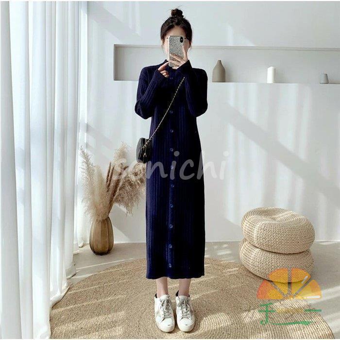 ニットワンピース レディース ロングワンピース 40代 ロングニット