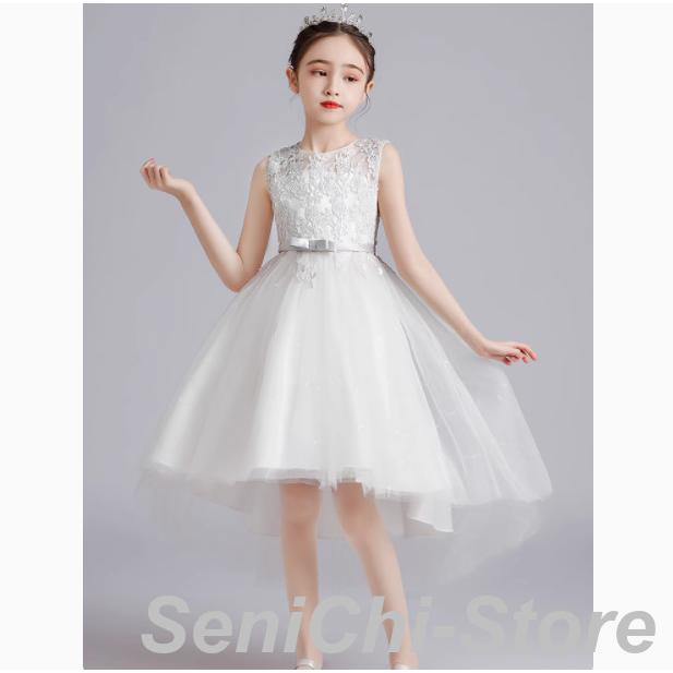 子供ドレス ロングドレス ワンピース ドレス ロング 子どもドレス チュール レース フラワー 花嫁 フォーマル ジュニアドレス フォーマル 七五三 結婚式 演奏会 | ブランド登録なし | 03