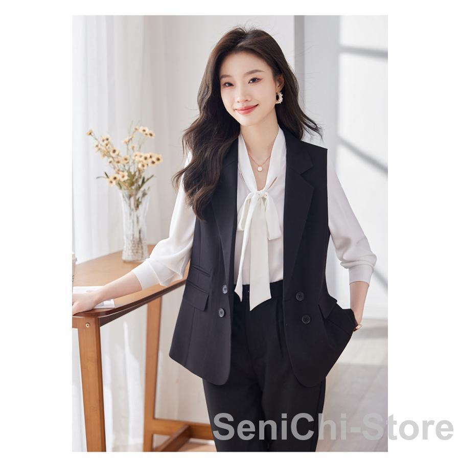 パンツスーツ レディース パンツ セットアップ ベスト ロングベスト