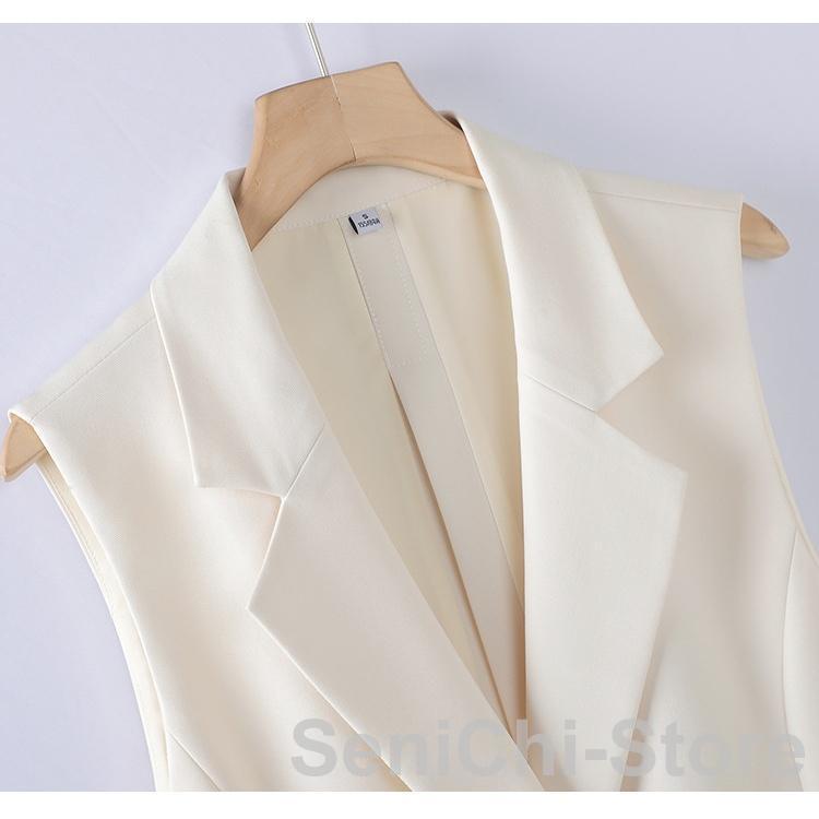 パンツスーツ レディース パンツ セットアップ ベスト ロングベスト