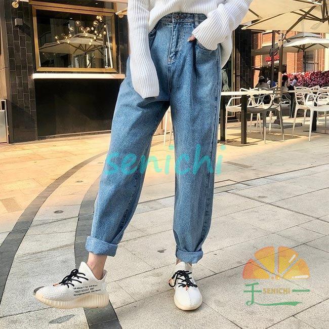 デニムパンツ レディース サルエルパンツ ジーンズ ゆったり デニム パンツ 9分丈 ｇパン オールシーズン ジーパン ロングパンツ Dora1213 Pan273 千一 通販 Yahoo ショッピング