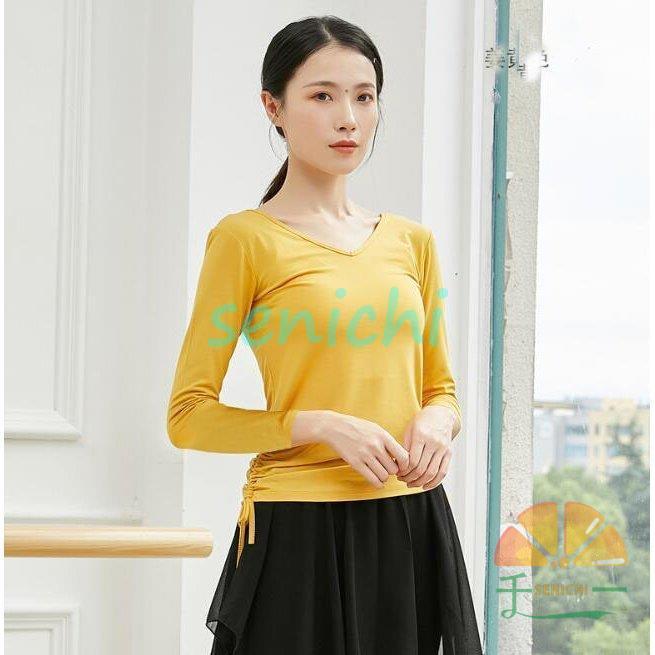 ダンス衣装レディース練習レッスンウエア　ストレッチＴシャツ　ブラウス　長袖　七分袖トップス　古典舞踊　ヨガ　バレエウエア　社交ダンス　 | ブランド登録なし | 15