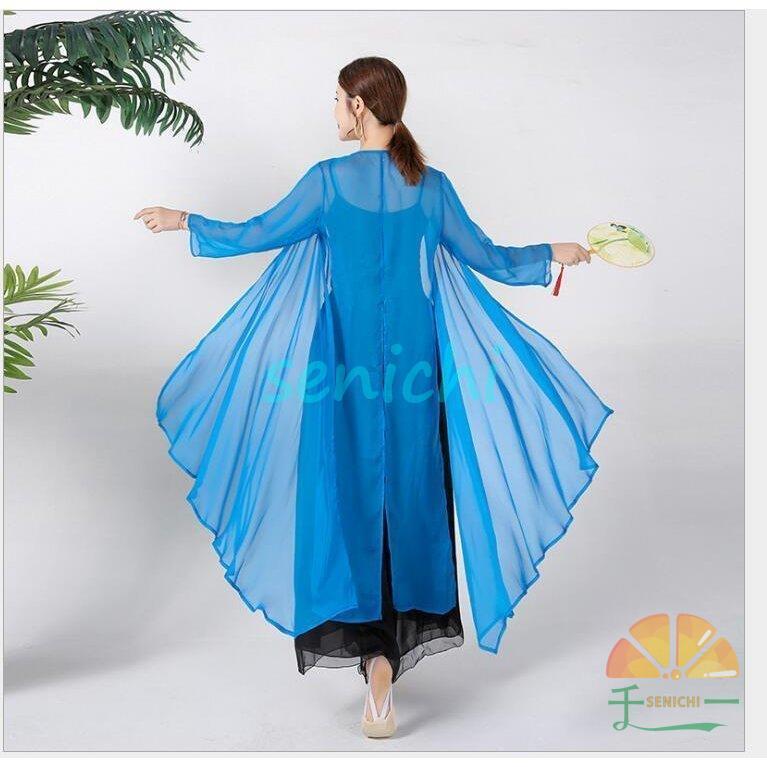 ダンスウエア 民族ダンス衣装 ブラウス 羽織　中国古典舞踊長袖 ガウチョパンツ　中華風バレエ衣装 モダンドレス ヨガ 中華ダンス練習着 | ブランド登録なし | 04