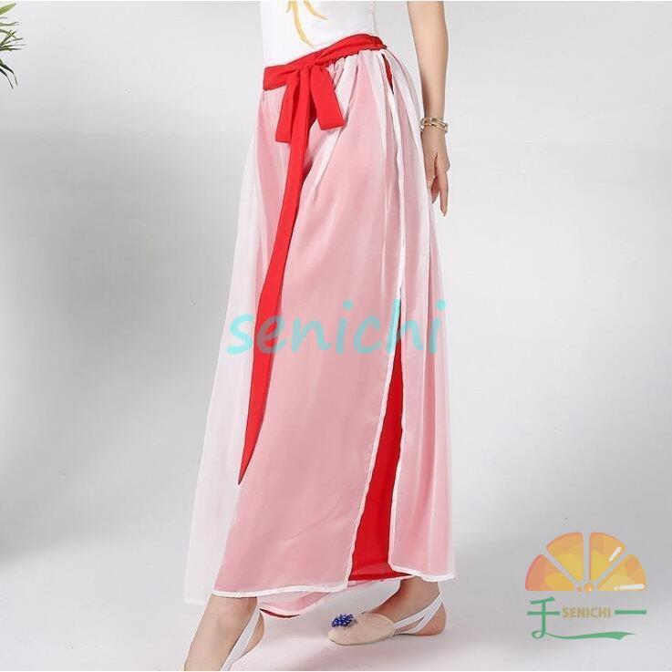 ダンスウエア 民族ダンス衣装 ブラウス 羽織　中国古典舞踊長袖 ガウチョパンツ　中華風バレエ衣装 モダンドレス ヨガ 中華ダンス練習着 | ブランド登録なし | 05