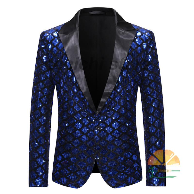 メンズ花柄ジャケット男性用スーツコートカジュアルジャケット派手な