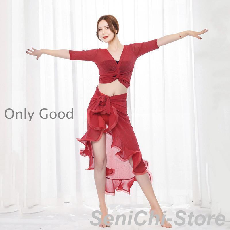 赤 ベリーダンスレッスン着セットアップ 【公式通販】