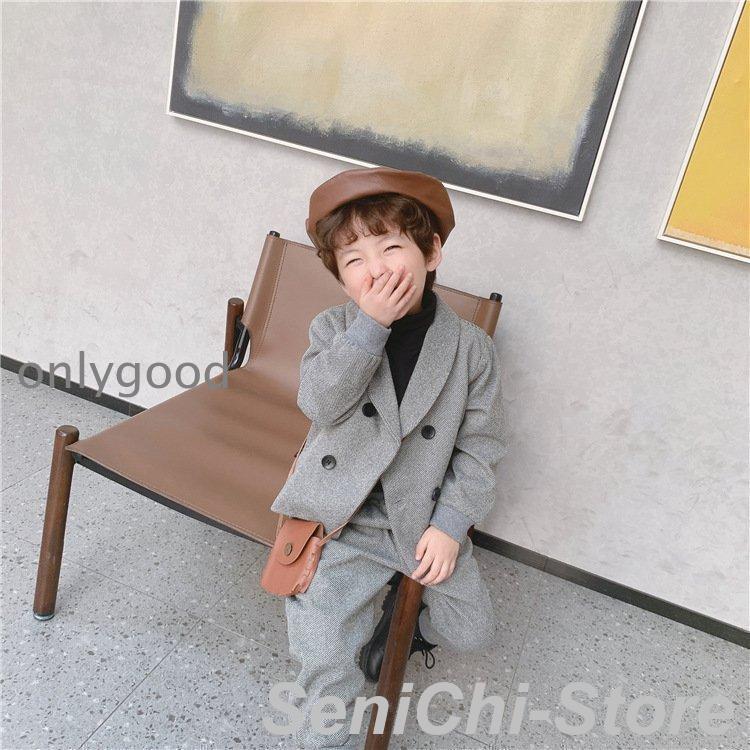 子供 スーツ 2点セット キッズ  男の子 入学式 卒園式 ツイード スーツ タキシード セットアップ 子ども用 結婚式 発表会 演奏会 卒業式 入園式 通学の画像