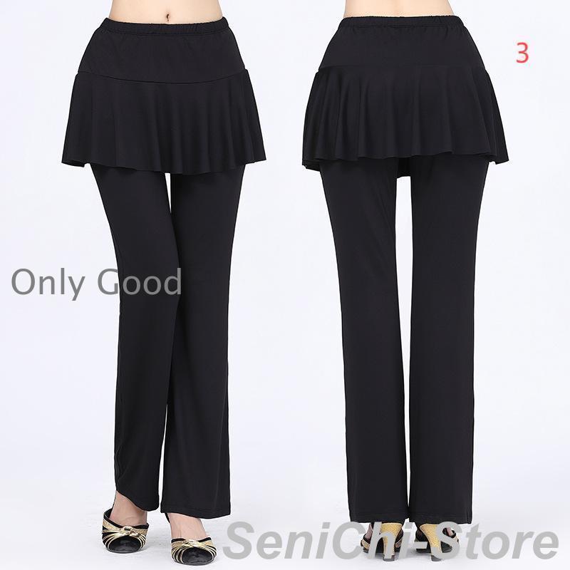 ダンスパンツ スカート付き フィットネス スカート付きやわらかパンツ