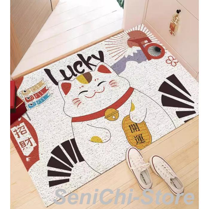 ラグマット 泥落とし 洗える 玄関マット 屋外 屋内 カーペット 猫柄雑貨 玄関マット 猫 ねこ 猫柄 インテリア雑貨 かわいい 泥落とし 洗える