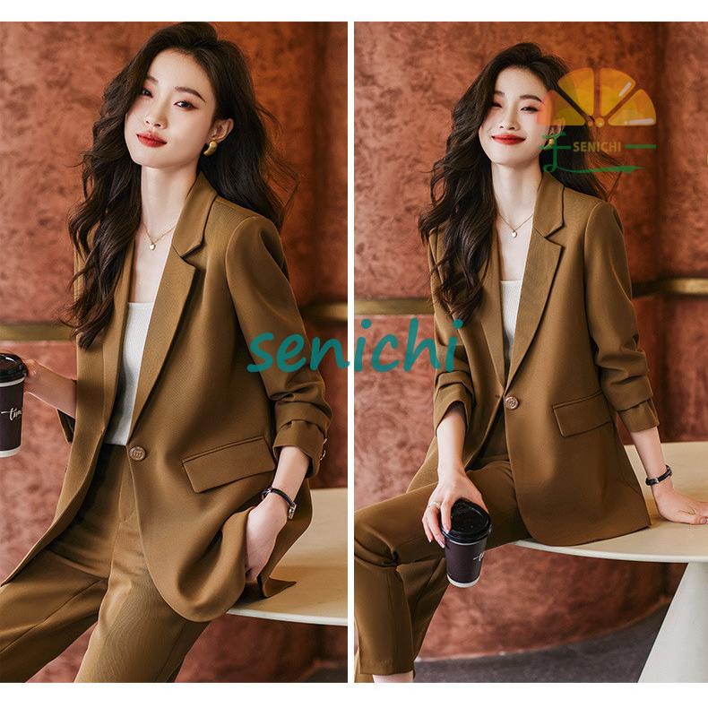 セットアップ レディース ワイドパンツ スーツジャケット 2点セット