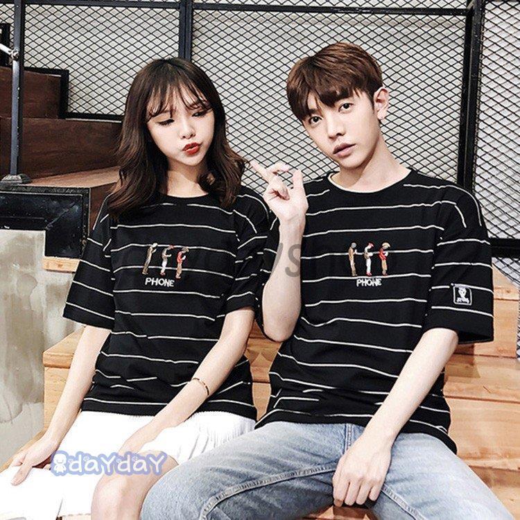 Tシャツ ペアルック カップル パーカ ストライプ メンズ レディース スウェット ジャージ スポーツ 半袖 上着 薄手 夏 男女兼用 ファッション 単品売り Ll03 Mtnz471 千一 通販 Yahoo ショッピング