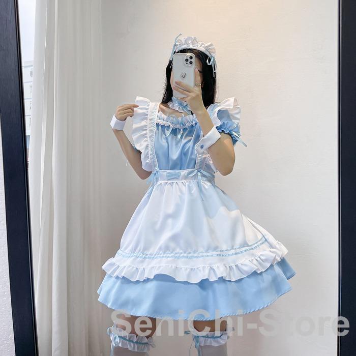 メイド服 ショート丈 メイド メイド喫茶 上下セット 可愛い : 千 メイド服 ショート丈 メイド メイド喫茶 上下セット 可愛い : 千