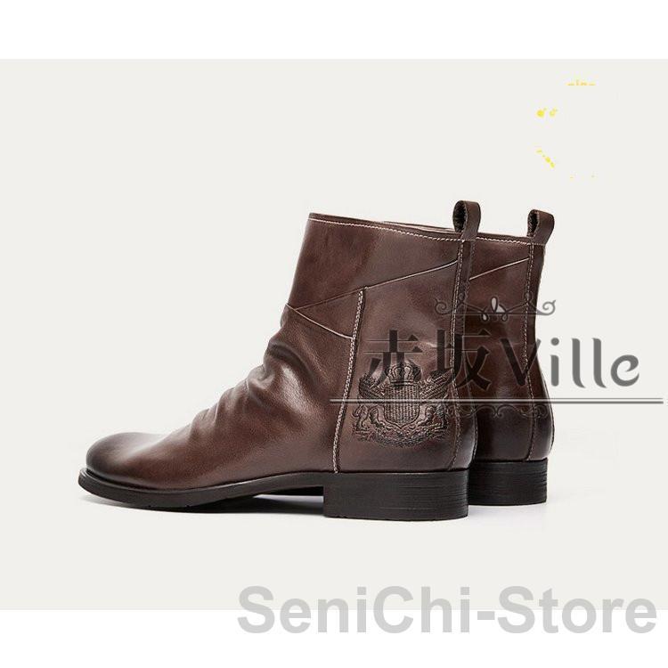 エンジニアブーツ メンズ ブーツ ショートブーツ 本革 秋冬