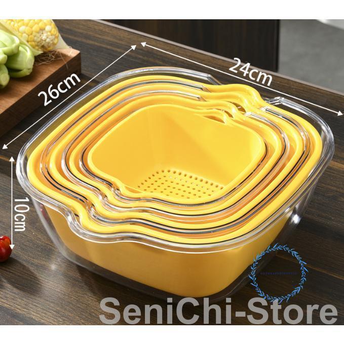 魔法の花ライトとスープボウルセット ザル ボウル セット 8点セット キッチン用品 カラフル 水切り