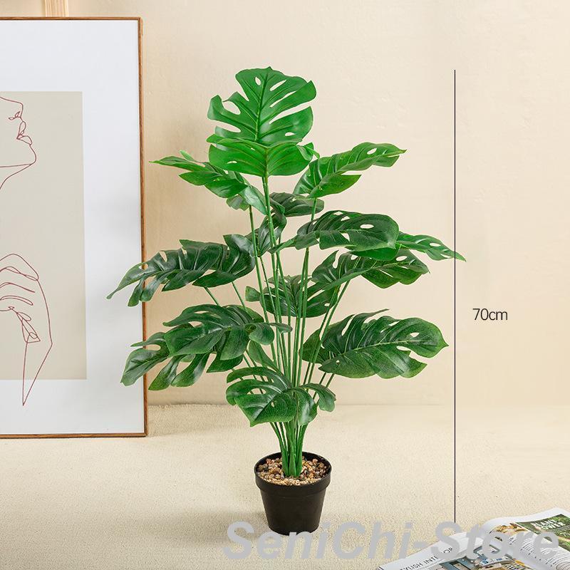 人工観葉植物 モンステラ 55cm 70cm 葉18枚 フェイクグリーン 造花