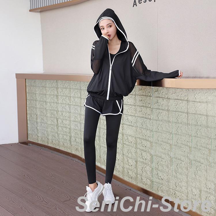 ヨガウェア 上下セット トップス Tシャツ ブラ ショートパンツ