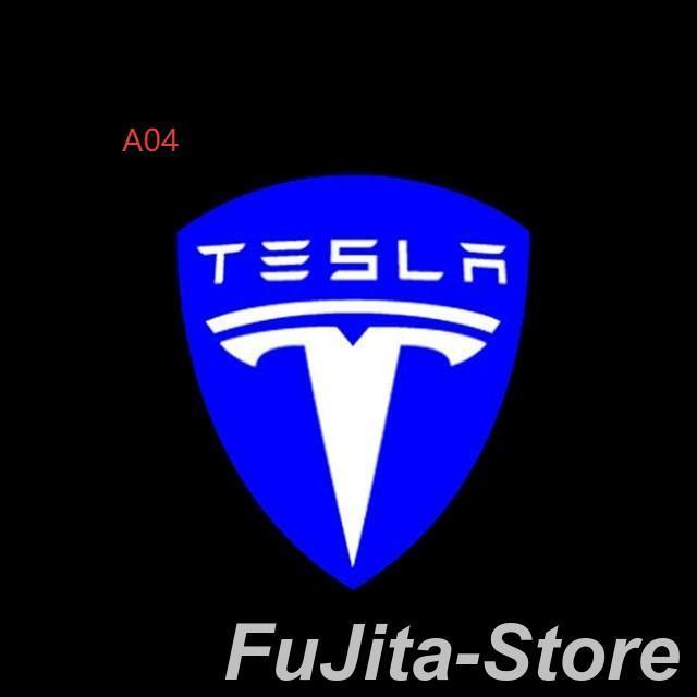Tesla テスラ専用 ドア ロゴ カーテシランプ 左右2個 純正交換 ガラス