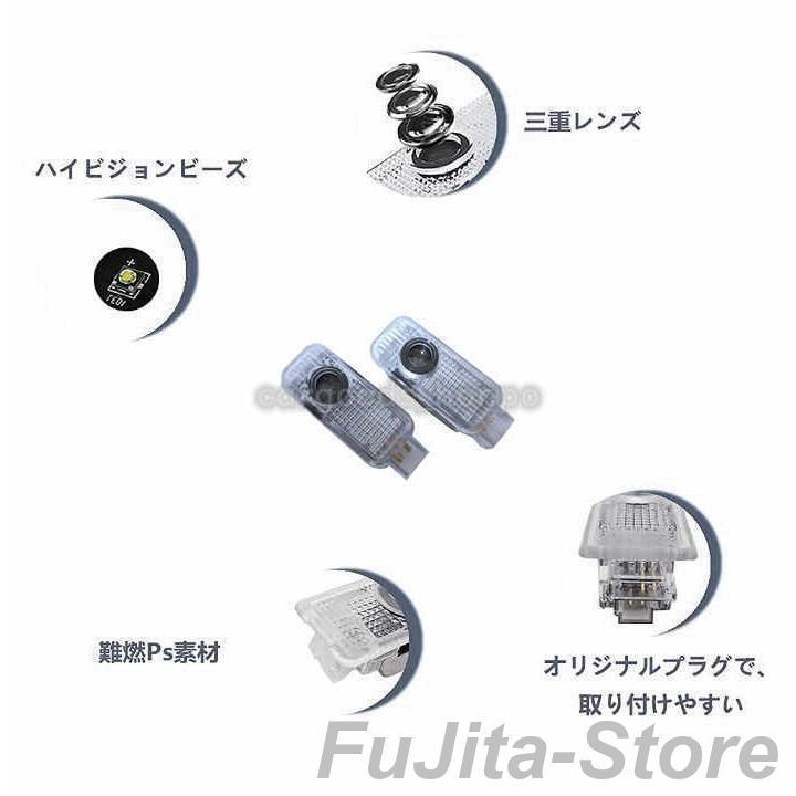 メルセデス・ベンツ純正カーテシーランプ 左右2個セット メルセデスベンツ カーテシランプ benz LED プロジェクター 左右2個