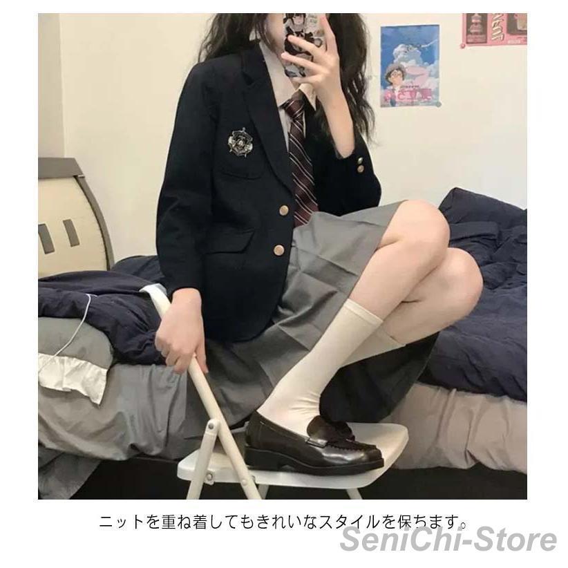 4点セット 女子高校生 スーツ 女の子 制服 jk服 スカート 女子高生  制服 衣装 スカートスーツ 長袖シャツ 上下セッの画像