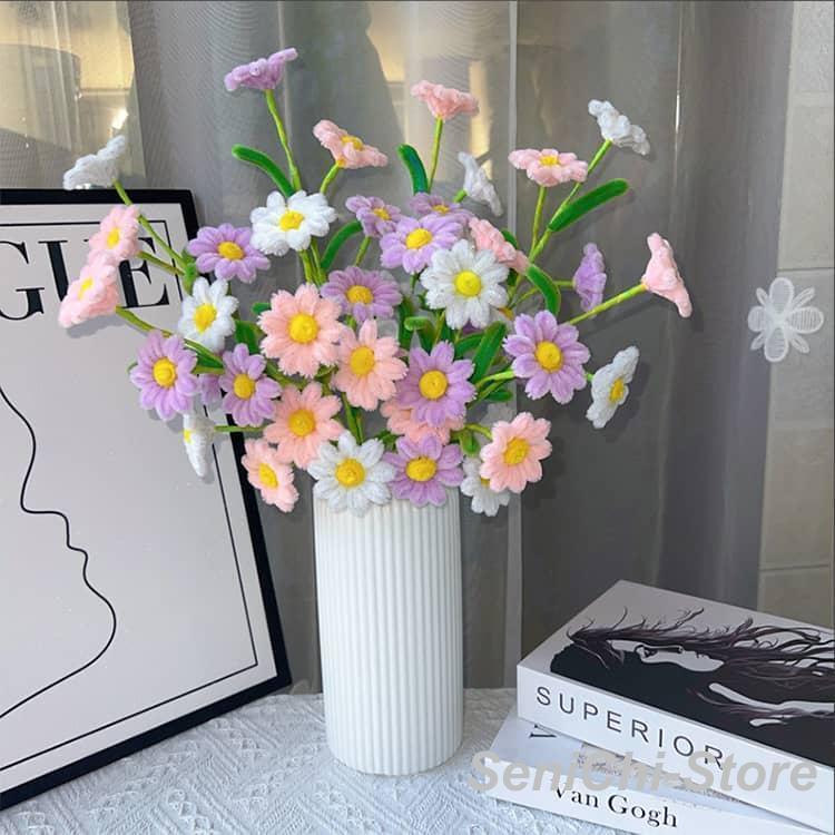 ききき　モールフラワー モールフラワー 手作りキット 菊 45本 ひなぎく 花束 モールアート