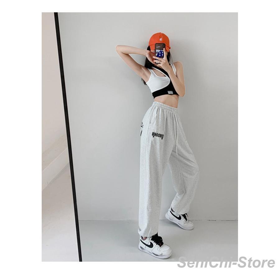 ダンスパンツ レディース 長ズボン スウェットパンツ ウエストゴム