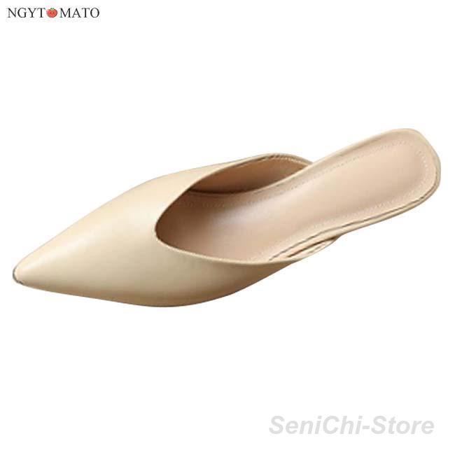 ミュールパンプス レディース ミュールサンダル ポインテッドトゥ