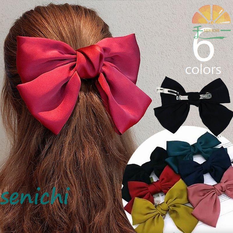 バレッタ リボン ヘアアクセサリー レディース 髪留め 髪飾り まとめ髪