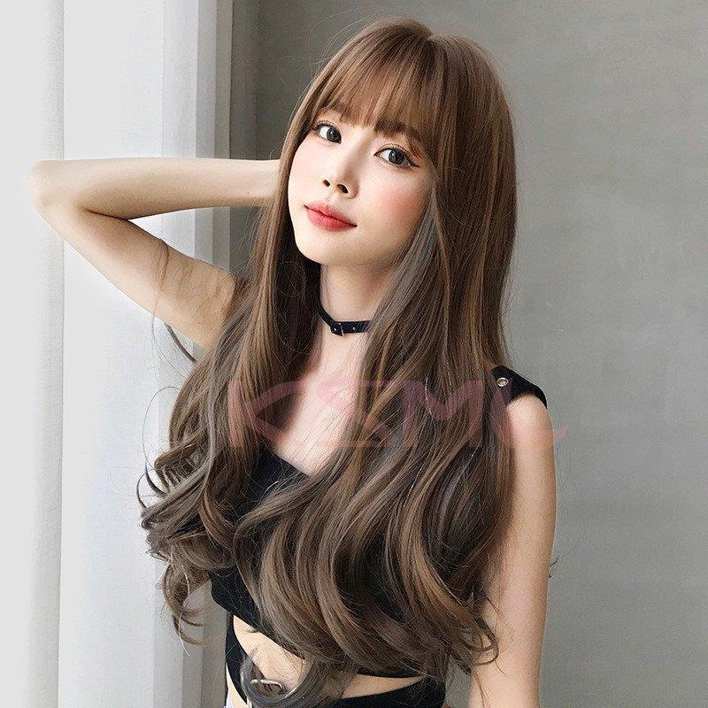レディースウィッグ wig 小顔効果 ネット付き 耐熱 セミロング ミディアム フルウィッグ 自然 ウイッグ 女性用 ストレート 日常用 舞台 演出の画像