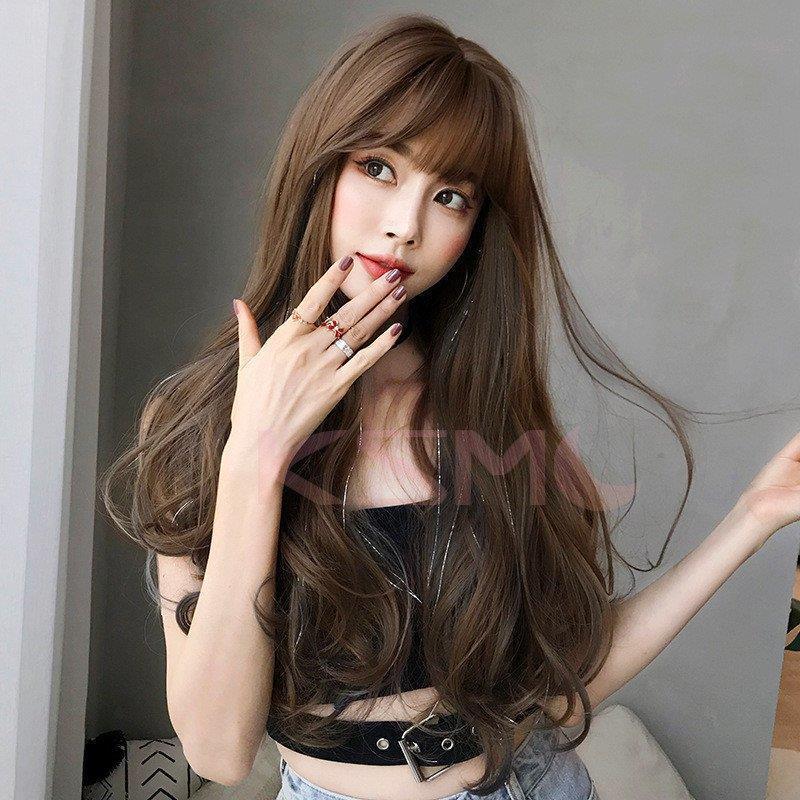 レディースウィッグ wig 小顔効果 ネット付き 耐熱 セミロング ミディアム フルウィッグ 自然 ウイッグ 女性用 ストレート 日常用 舞台 演出の画像