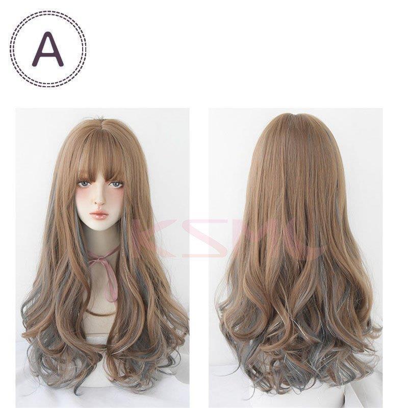 レディースウィッグ wig 小顔効果 ネット付き 耐熱 セミロング ミディアム フルウィッグ 自然 ウイッグ 女性用 ストレート 日常用 舞台 演出の画像