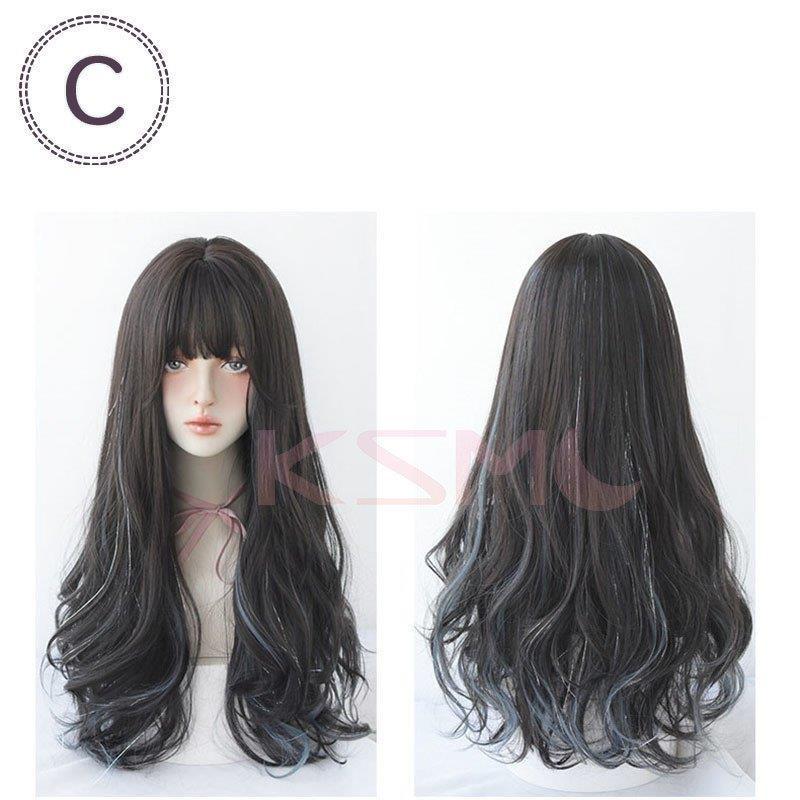 レディースウィッグ wig 小顔効果 ネット付き 耐熱 セミロング ミディアム フルウィッグ 自然 ウイッグ 女性用 ストレート 日常用 舞台 演出の画像