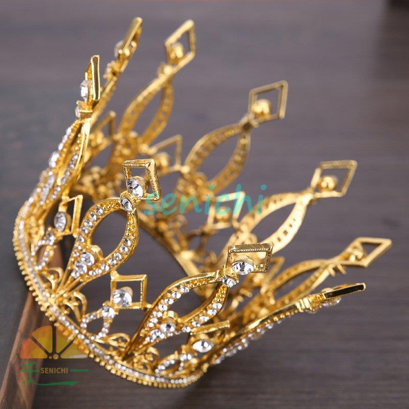 ティアラ クラウン ヘッドドレス レディース メンズ ヘアアクセサリー 髪飾り ラインストーン 王冠 可愛い おしゃれ お嬢様 王子様 きれいめ 上品 | ブランド登録なし | 02
